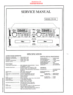 Gemini-CD240-cd-sm维修电路原理图.pdf