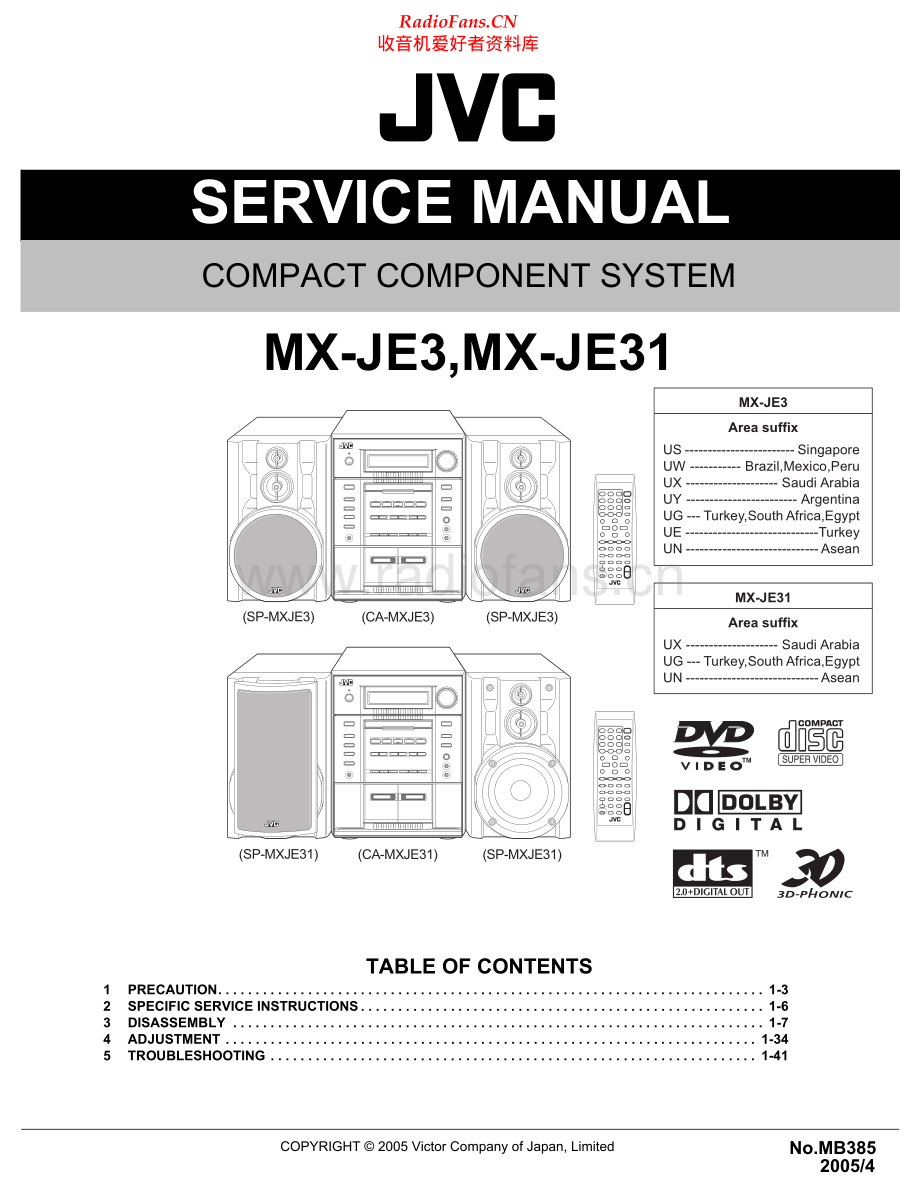 JVC-MXJE31-cs-sm 维修电路原理图.pdf_第1页