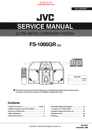 JVC-FS1000GR-cs-sm 维修电路原理图.pdf