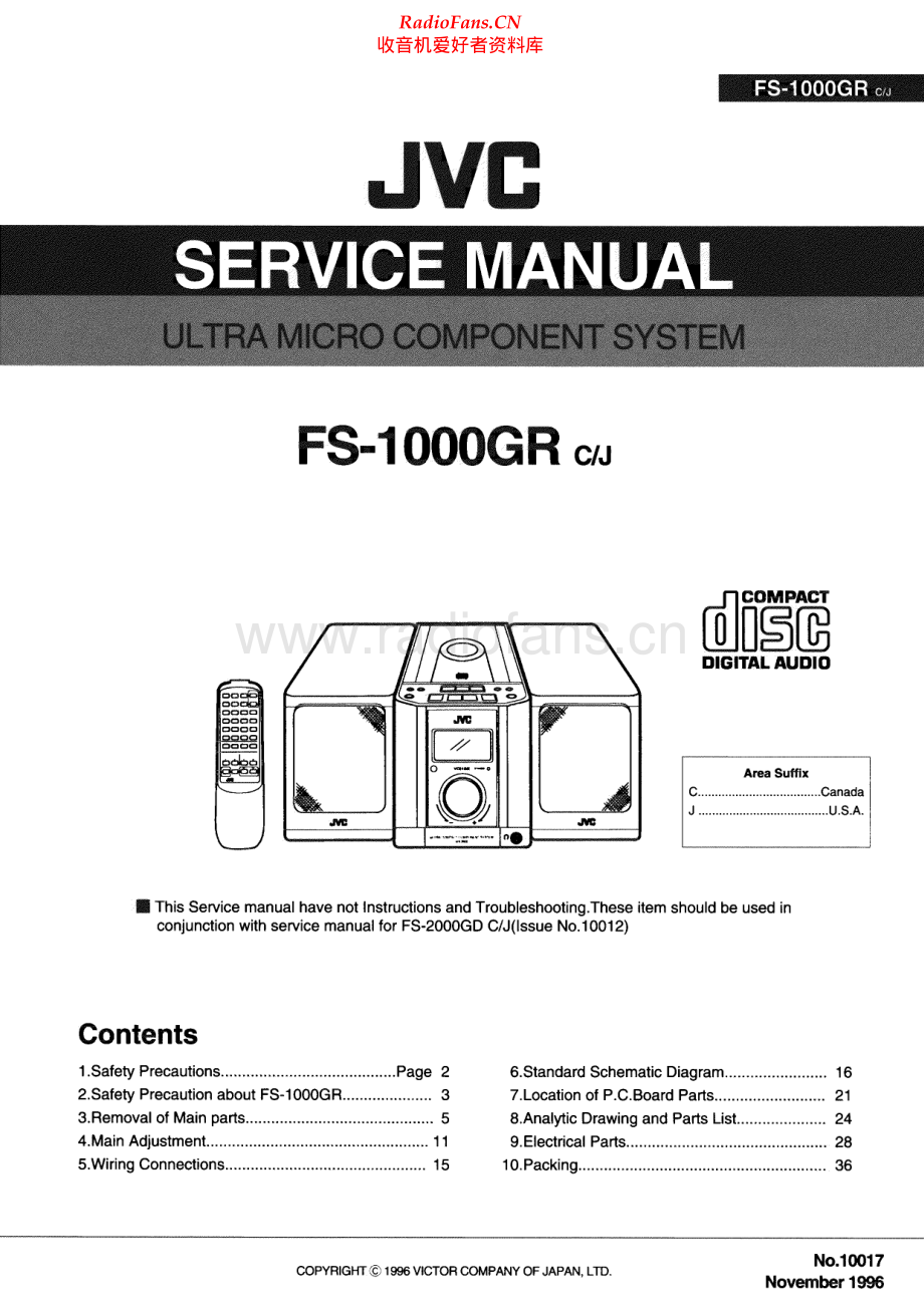 JVC-FS1000GR-cs-sm 维修电路原理图.pdf_第1页