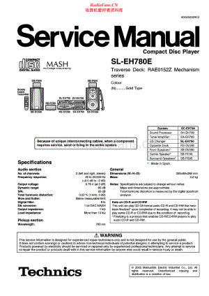 Technics-SLEH780E-cd-sm 维修电路原理图.pdf