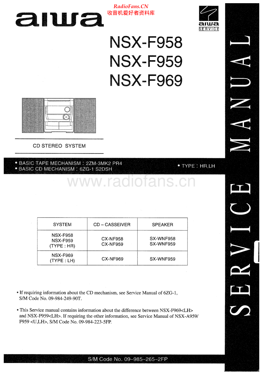 Aiwa-NSXF958-cs-sm维修电路原理图.pdf_第1页