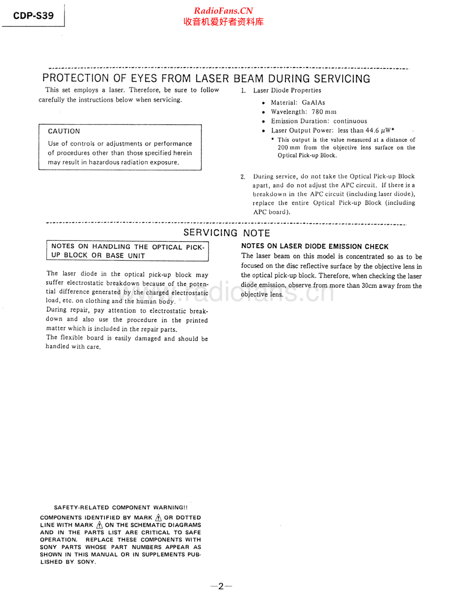 Sony-CDPS39-cd-sm 维修电路原理图.pdf_第2页