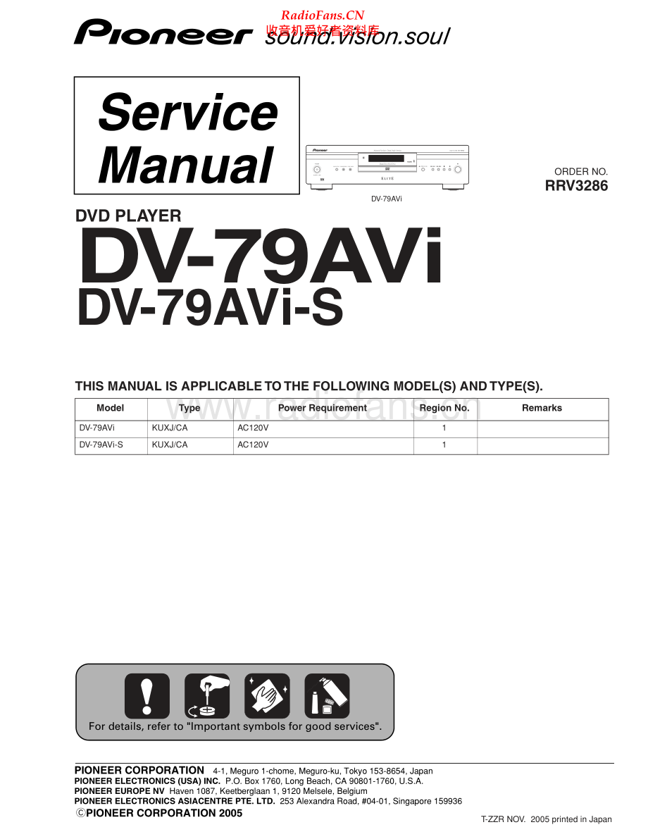 Pioneer-DV79AVI-dvd-sm 维修电路原理图.pdf_第1页