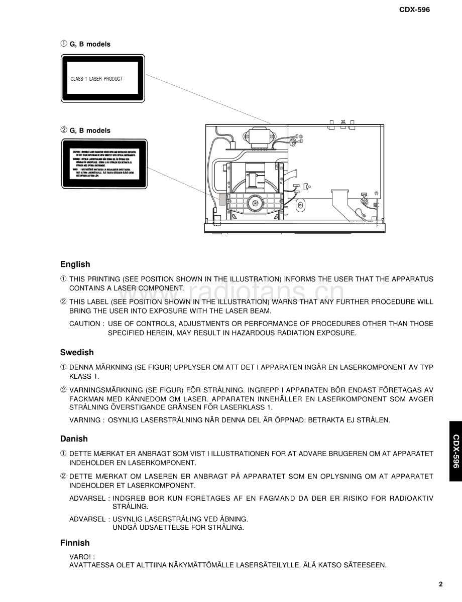 Yamaha-CDX596-cd-sm 维修电路原理图.pdf_第3页