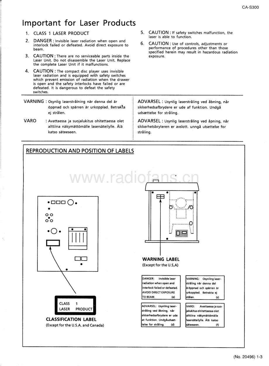 JVC-CAS300-cs-sm 维修电路原理图.pdf_第3页