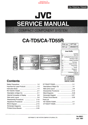JVC-CATD5R-cs-sm 维修电路原理图.pdf