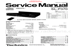 Technics-SLP370-cd-sm 维修电路原理图.pdf