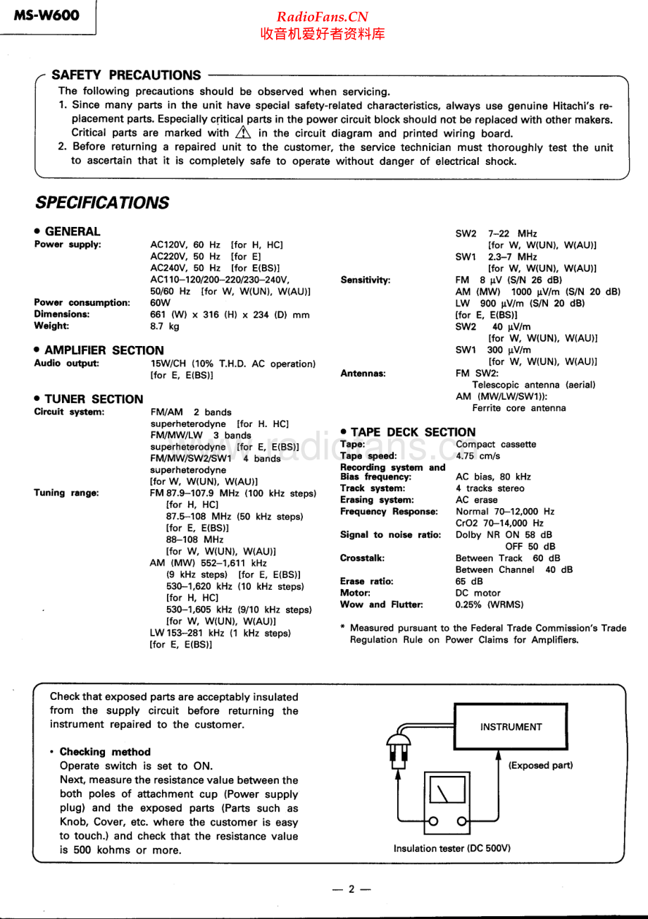 Hitachi-MSW600-mc-sm 维修电路原理图.pdf_第2页