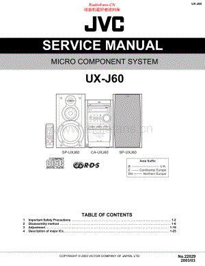 JVC-UXJ60-cs-sm 维修电路原理图.pdf