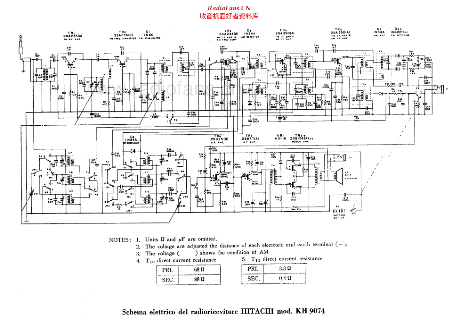 Hitachi-KH9074-pr-sm 维修电路原理图.pdf_第1页