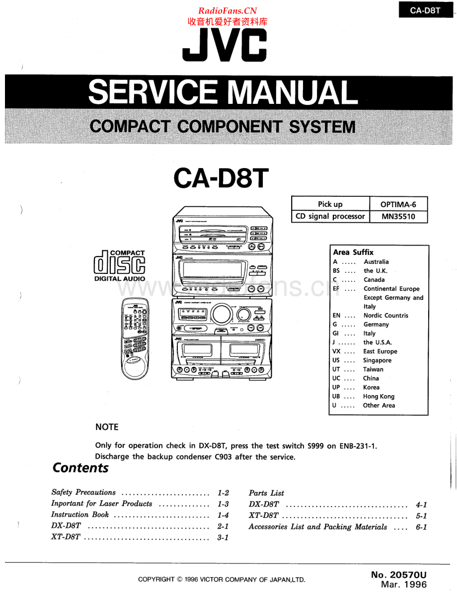 JVC-CAD8T-cs-sm 维修电路原理图.pdf_第1页