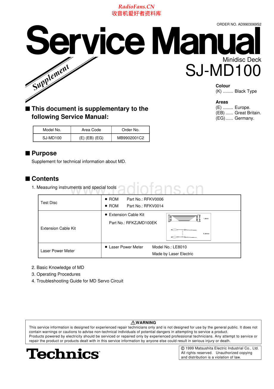 Technics-SJMD100-md-sup1 维修电路原理图.pdf_第1页