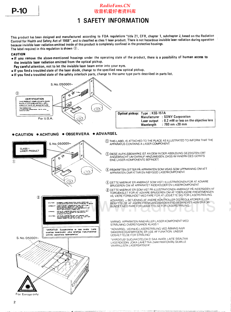 Teac-P10-cd-sm 维修电路原理图.pdf_第2页