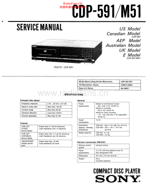 Sony-CDP591-cd-sm 维修电路原理图.pdf