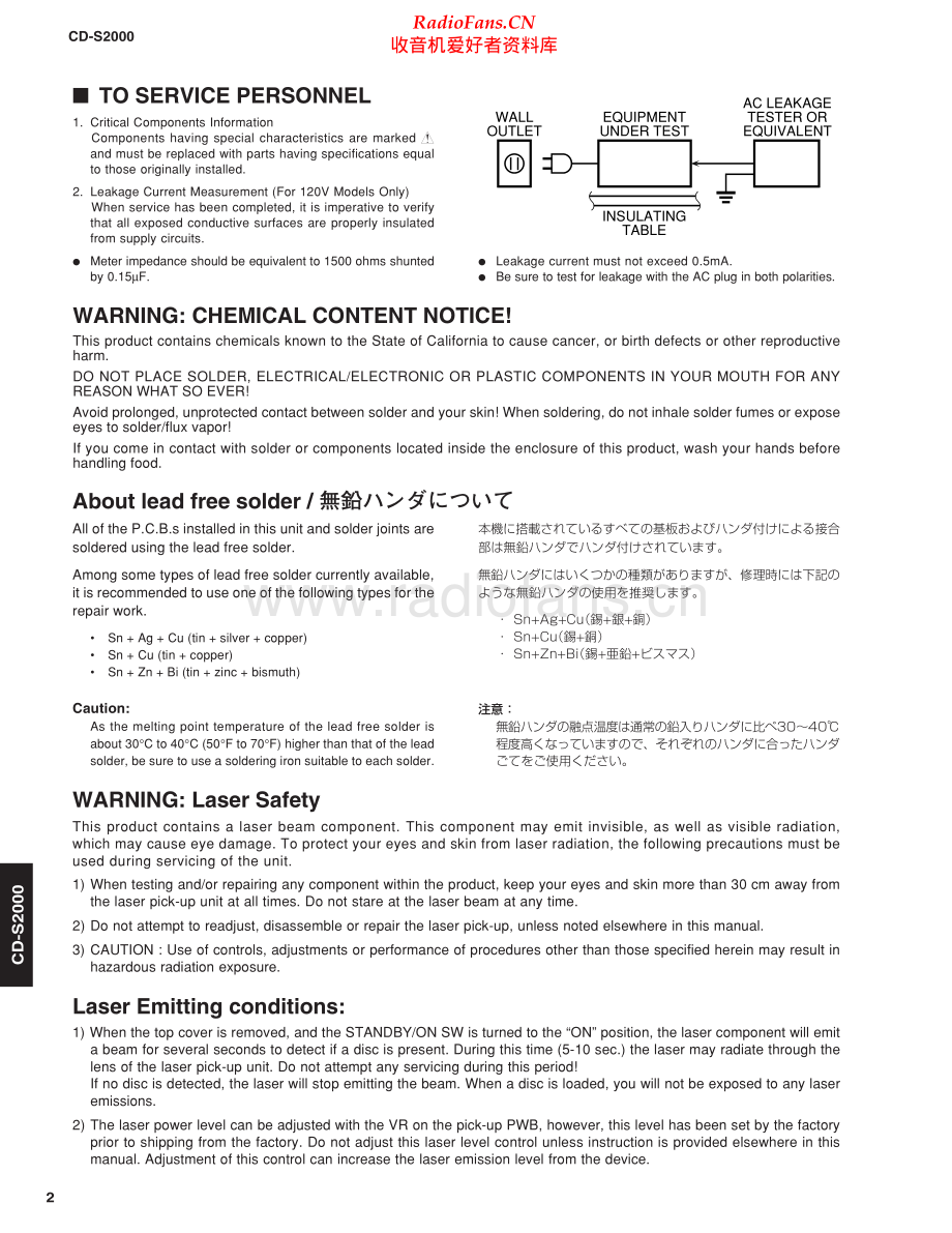 Yamaha-CDS2000-cd-sm1 维修电路原理图.pdf_第2页