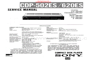 Sony-CDP502ES-cd-sm 维修电路原理图.pdf