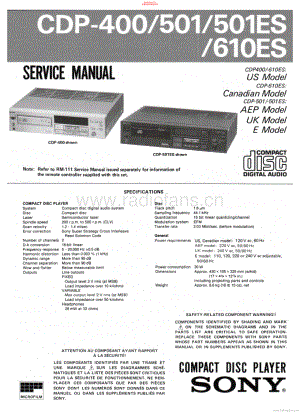 Sony-CDP501ES-cd-sm 维修电路原理图.pdf