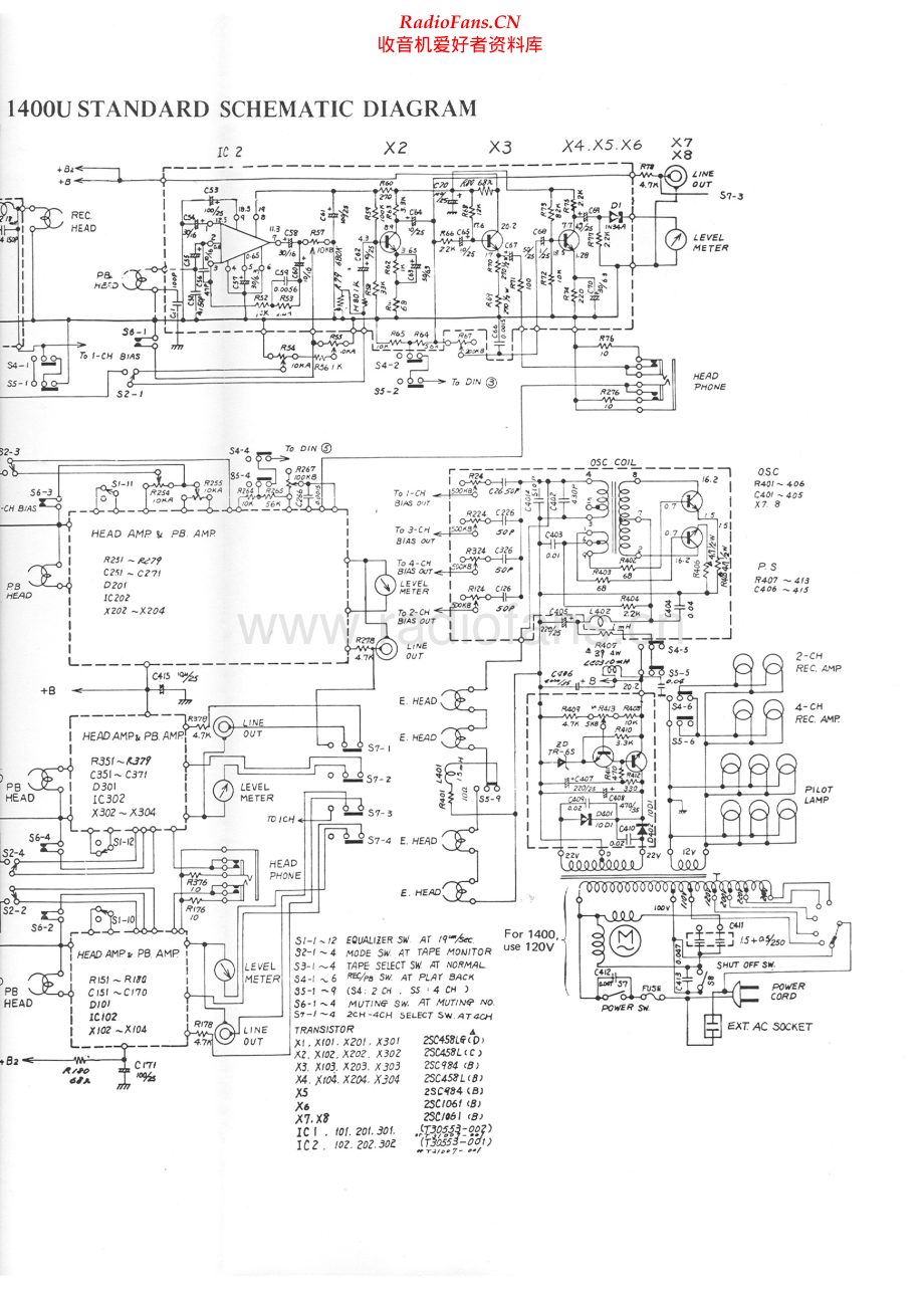 JVC-1400U-tape-sch 维修电路原理图.pdf_第2页