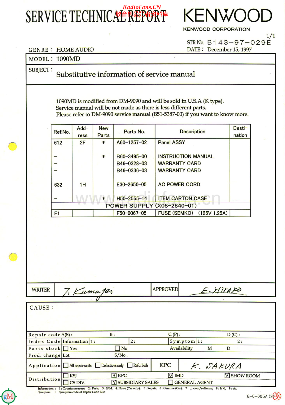 Kenwood-1090MD-md-str 维修电路原理图.pdf_第1页