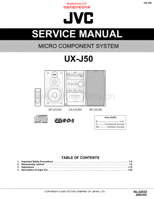 JVC-UXJ50-cs-sm 维修电路原理图.pdf