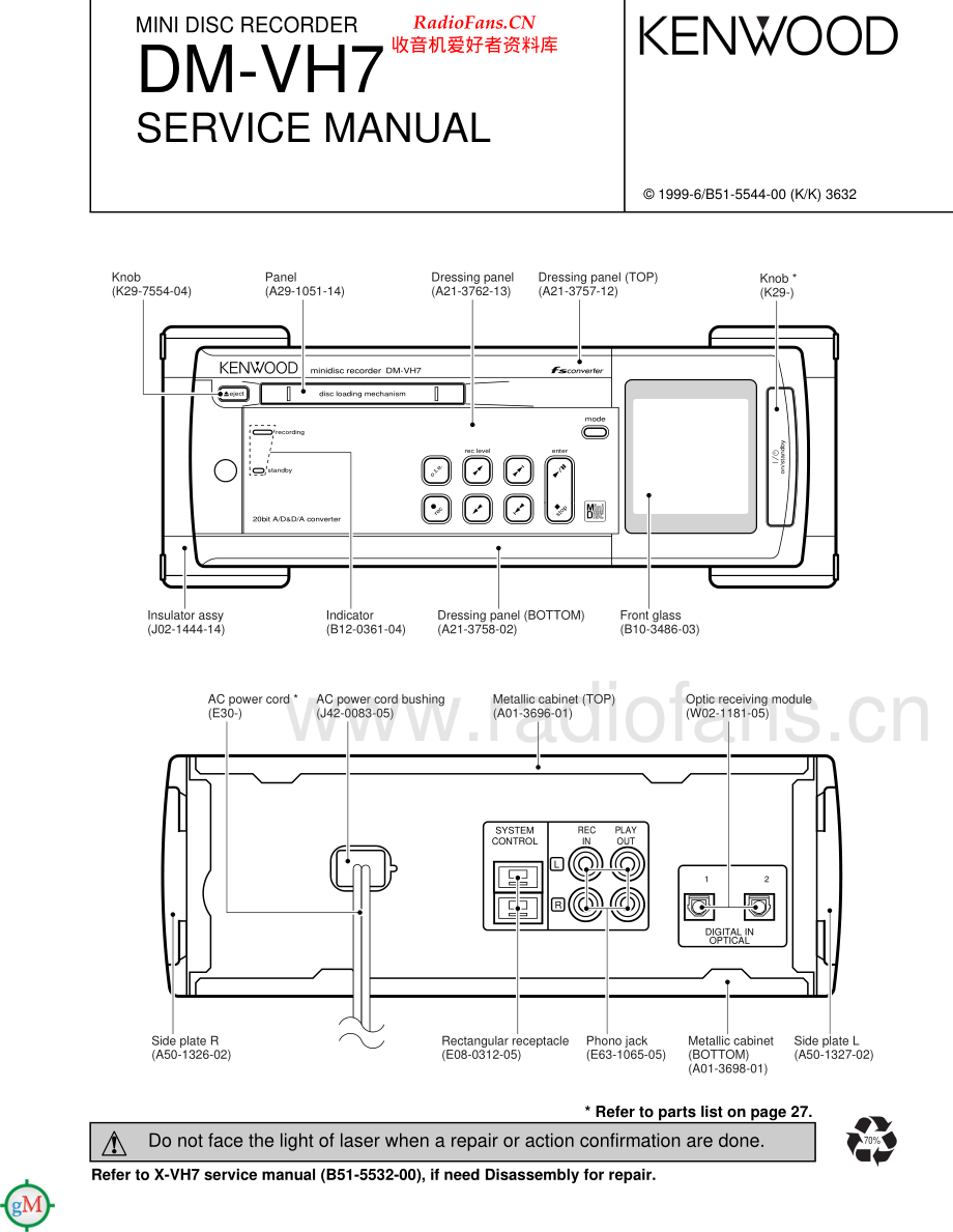 Kenwood-DMVH7-md-sm 维修电路原理图.pdf_第1页