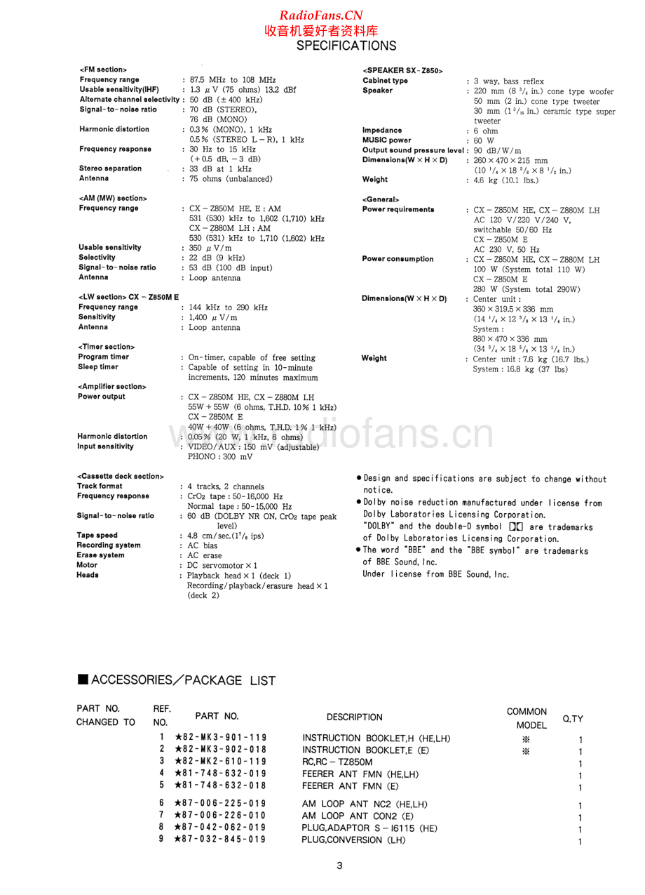 Aiwa-SXZ850-cs-sm维修电路原理图.pdf_第3页