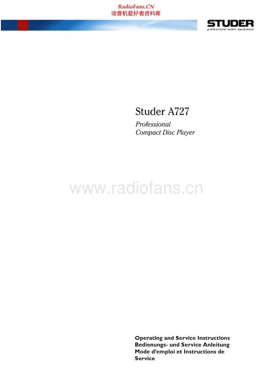 Studer-A727-cd-sm2 维修电路原理图.pdf_第1页