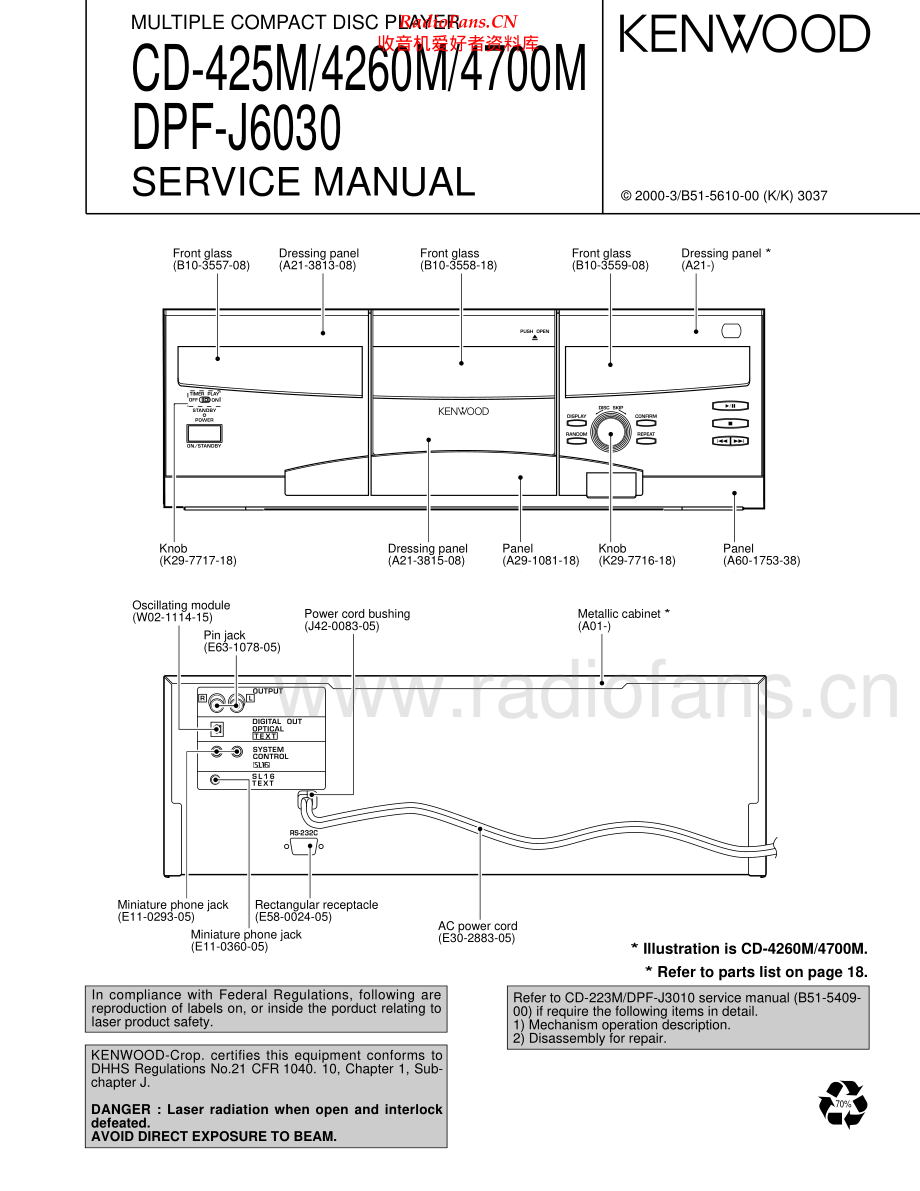 Kenwood-CD4700M-cd-sm 维修电路原理图.pdf_第1页