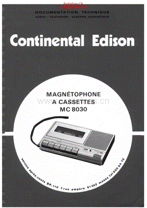 Continental-MC8030-tape-sm维修电路原理图.pdf