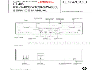 Kenwood-KXFW4030-tape-sm 维修电路原理图.pdf