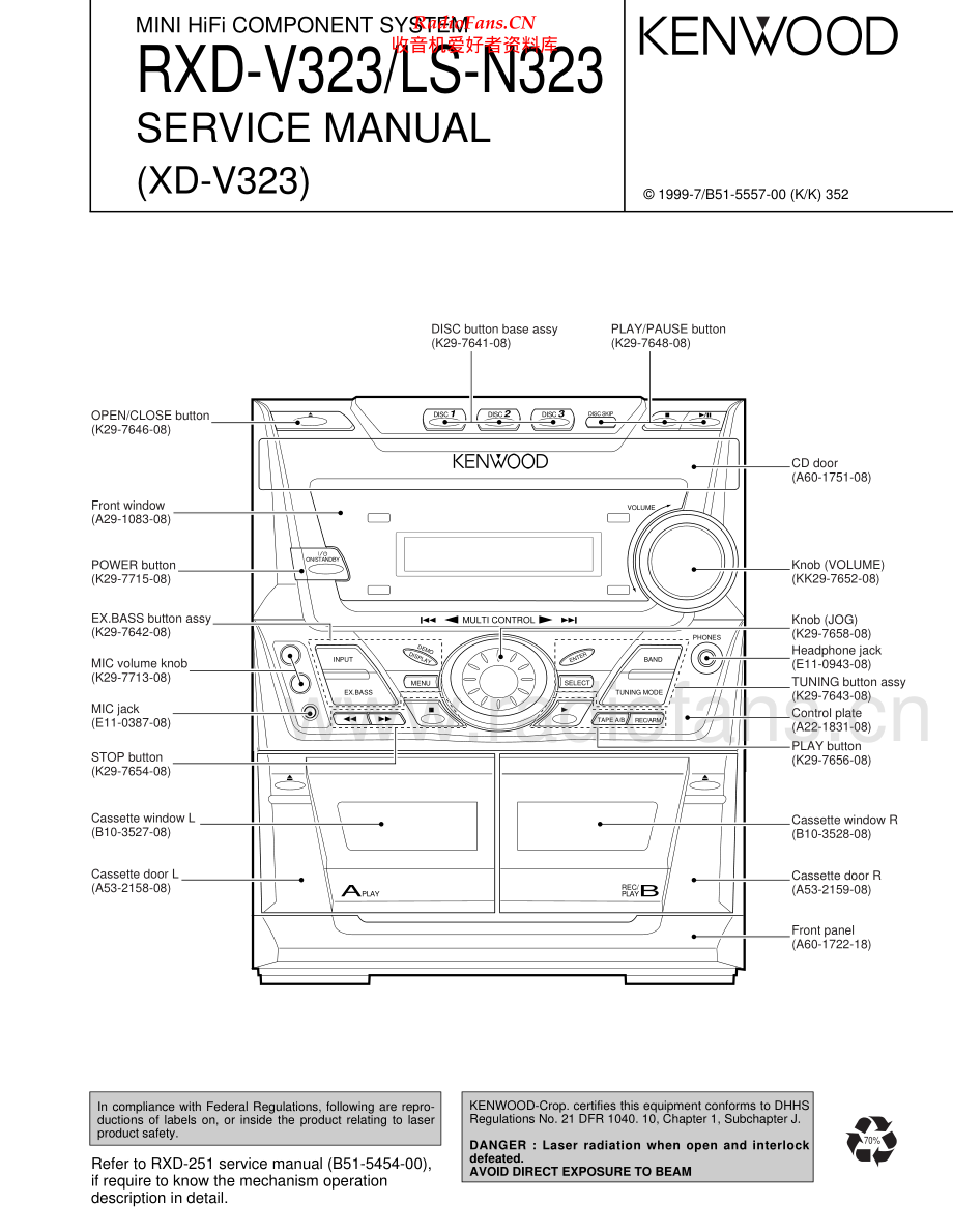 Kenwood-XDV323-cs-sm 维修电路原理图.pdf_第1页