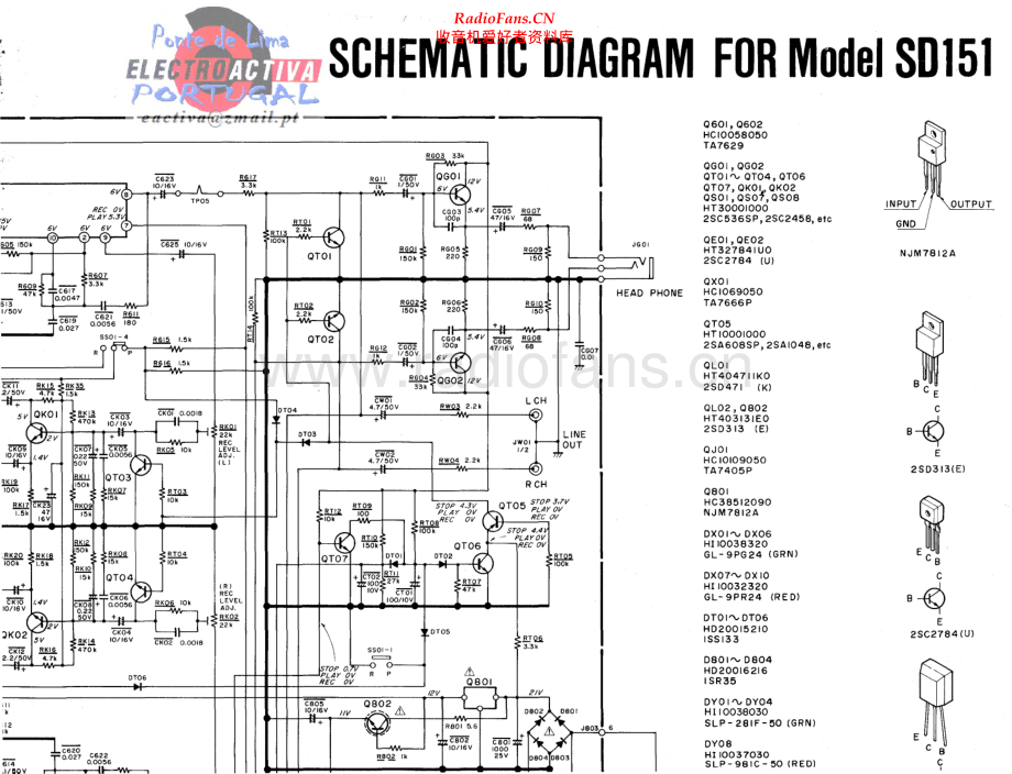 Marantz-SD151-tape-sch 维修电路原理图.pdf_第1页