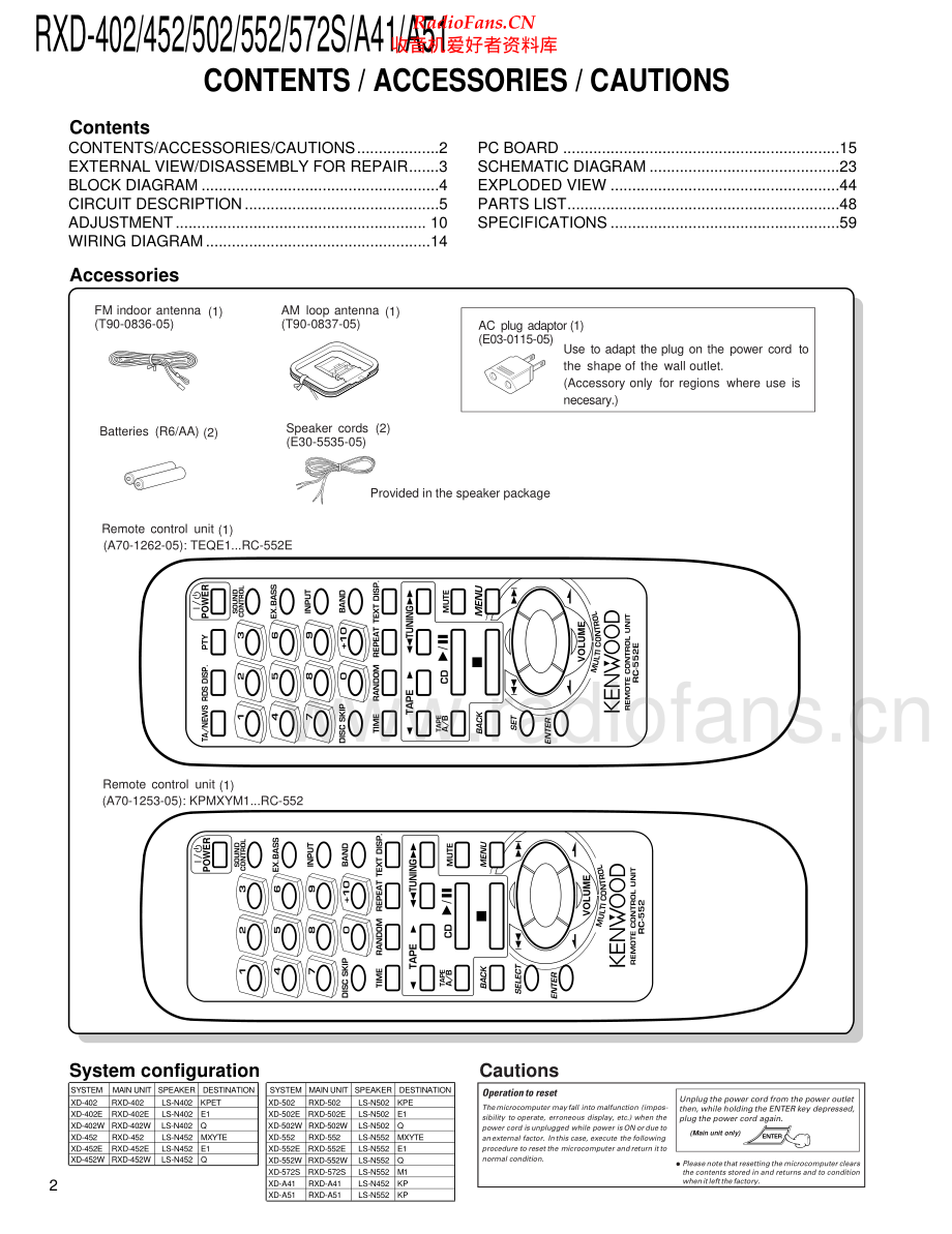 Kenwood-RXD402-cs-sm 维修电路原理图.pdf_第2页