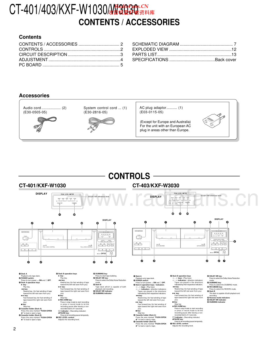 Kenwood-KXFW3030S-tape-sm 维修电路原理图.pdf_第2页