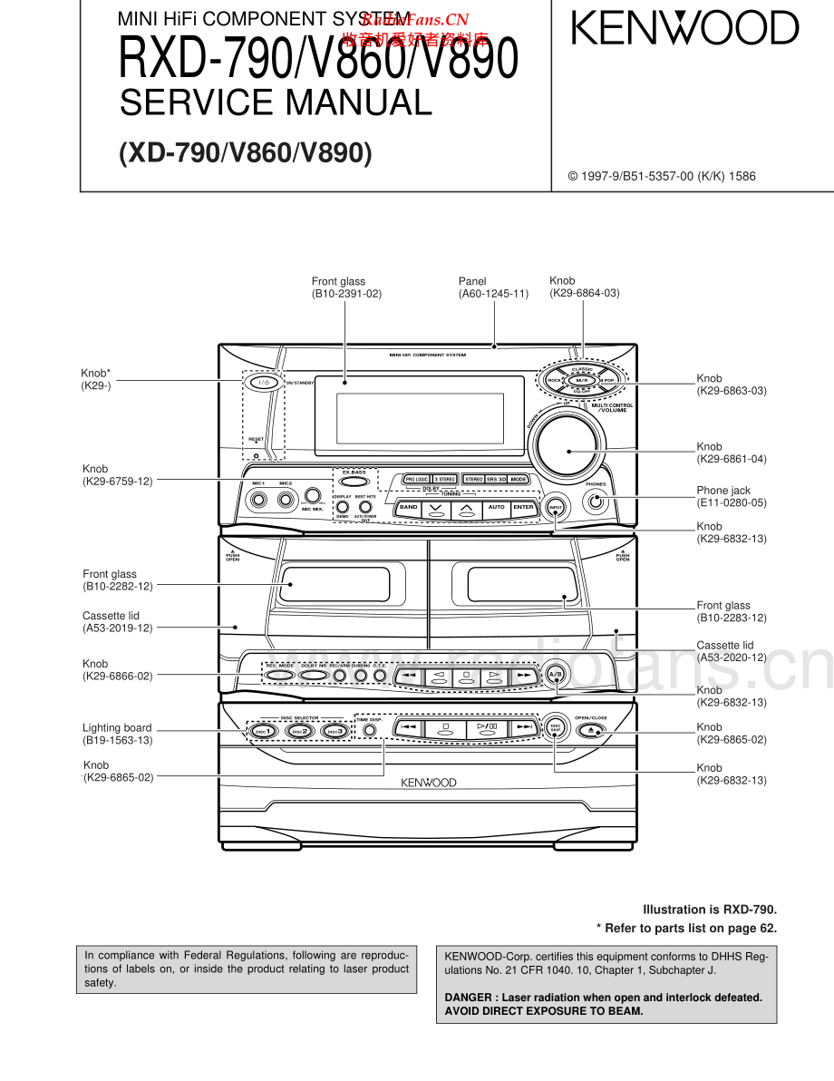 Kenwood-RXD790-cs-sm 维修电路原理图.pdf_第1页