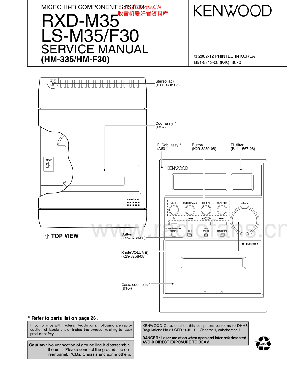 Kenwood-LSM35-cs-sm 维修电路原理图.pdf_第1页