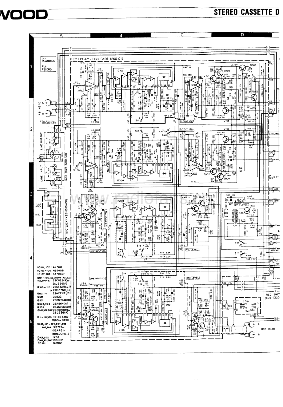 Kenwood-KX1030-tape-sch 维修电路原理图.pdf_第3页