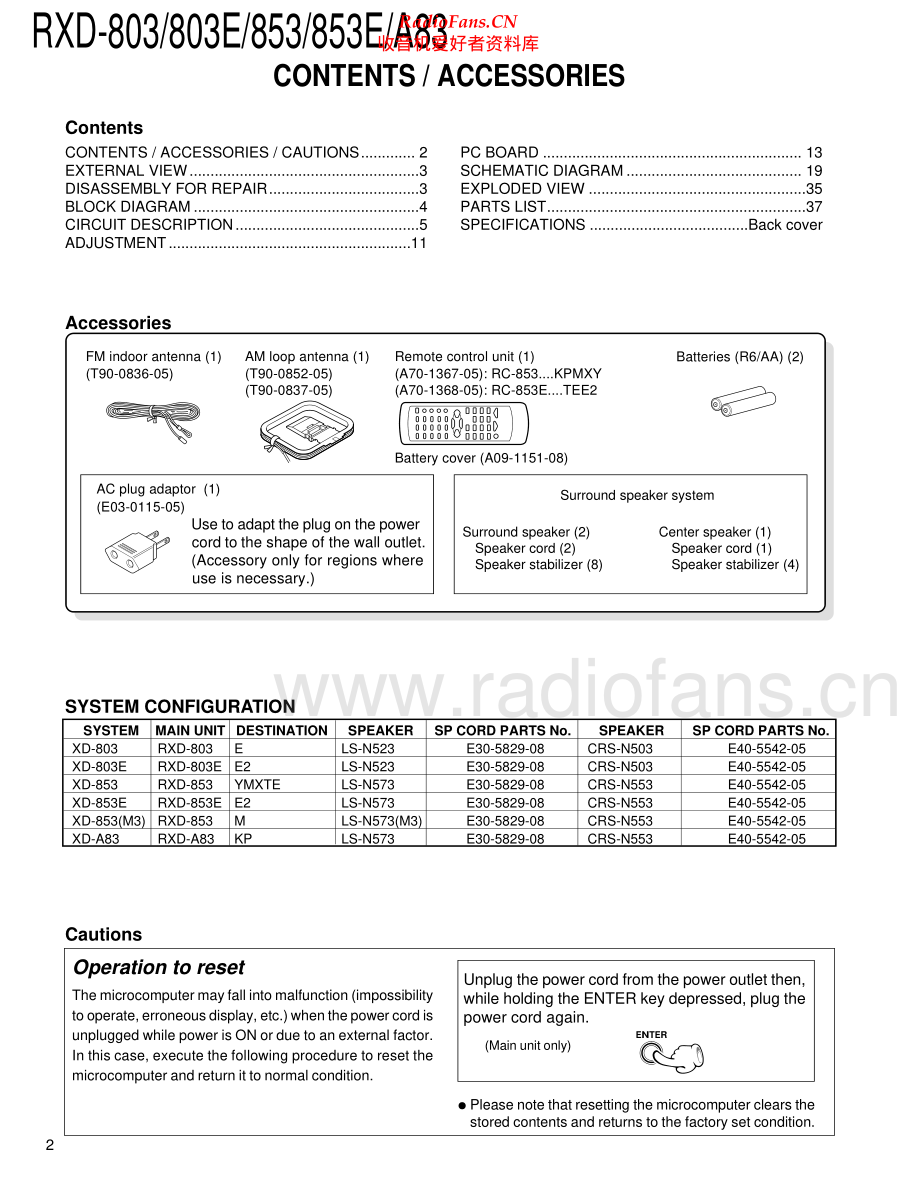 Kenwood-RXD803-cs-sm 维修电路原理图.pdf_第2页