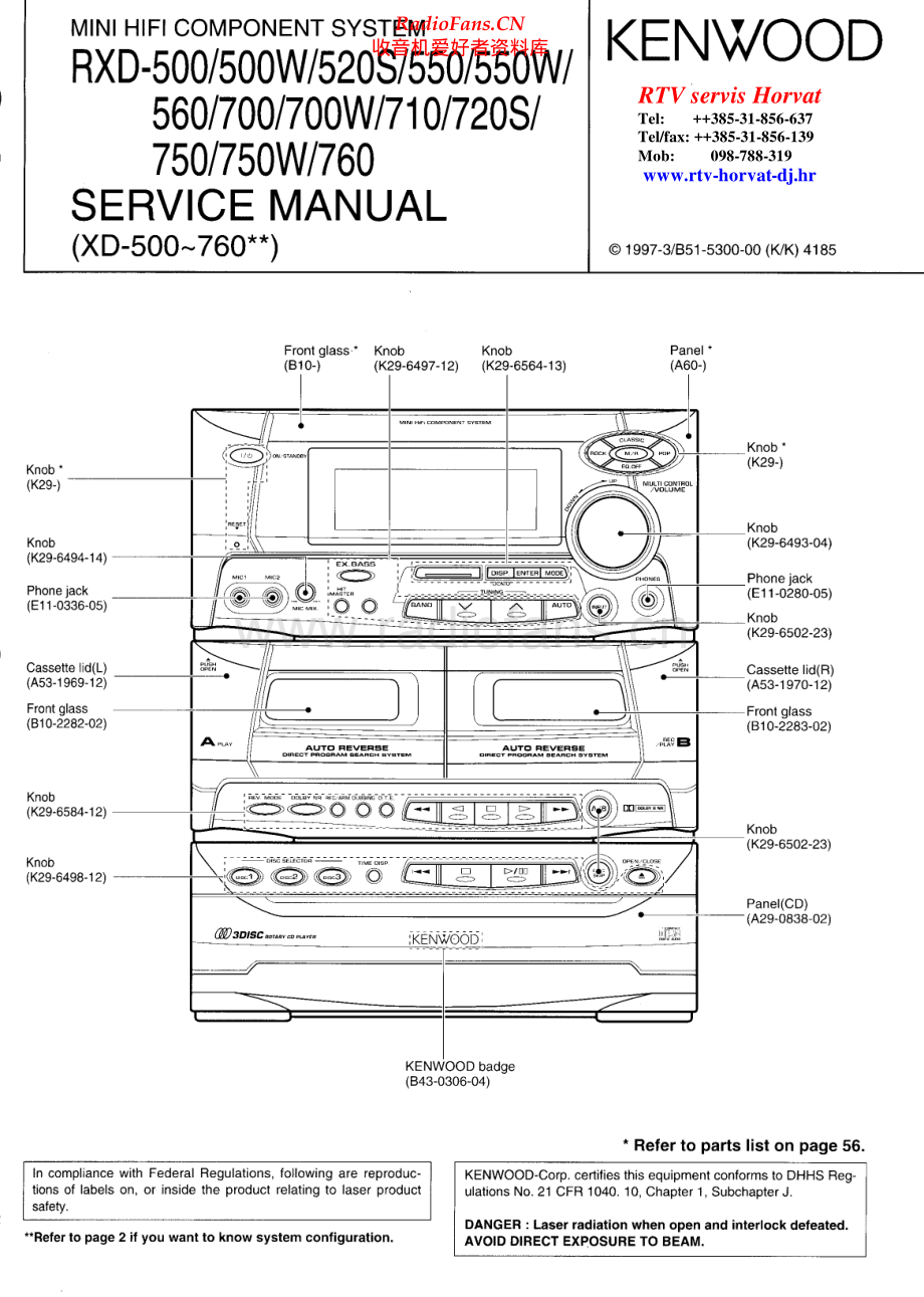 Kenwood-RXD750-cs-sm 维修电路原理图.pdf_第1页