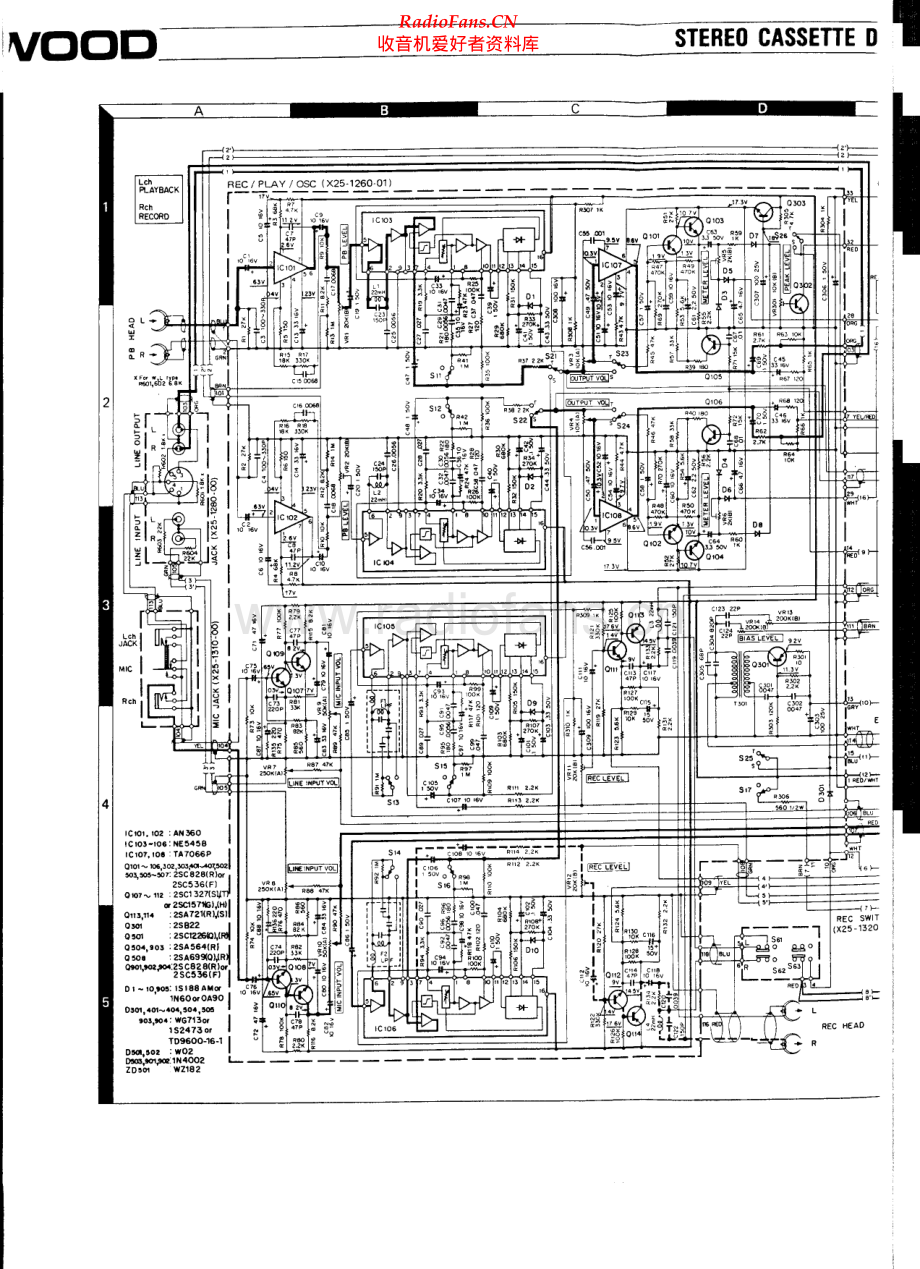 Kenwood-KX1003-tape-sch 维修电路原理图.pdf_第2页