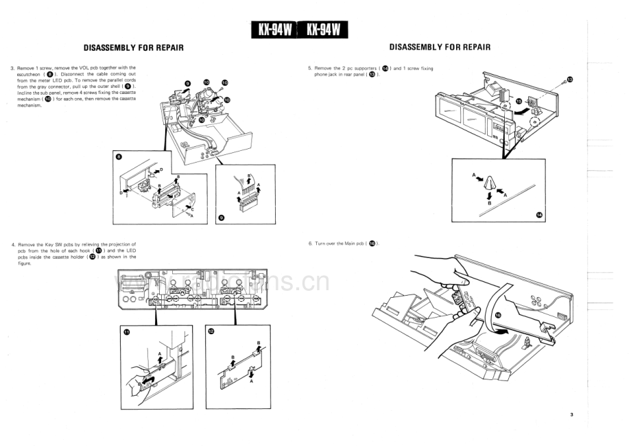 Kenwood-KX94W-tape-sm 维修电路原理图.pdf_第3页