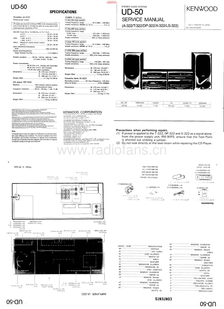 Kenwood-UD50-cs-sm 维修电路原理图.pdf_第1页