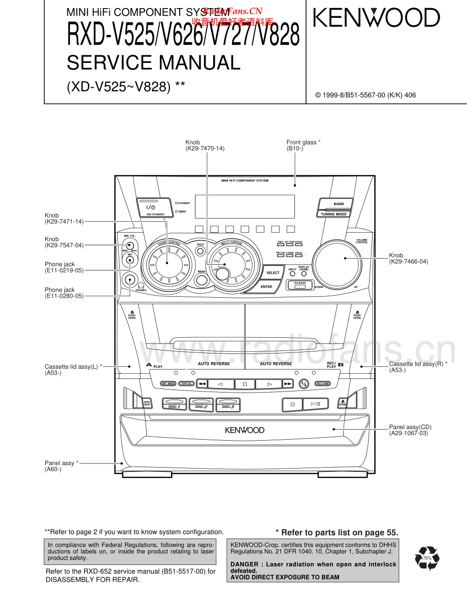 Kenwood-RXDV626-cs-sm 维修电路原理图.pdf_第1页