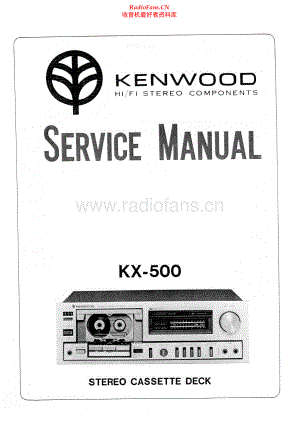 Kenwood-KX500-tape-sm 维修电路原理图.pdf