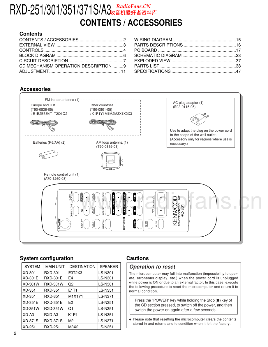 Kenwood-RXD351-cs-sm 维修电路原理图.pdf_第2页