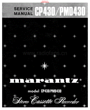 Marantz-CP430-tape-sm 维修电路原理图.pdf