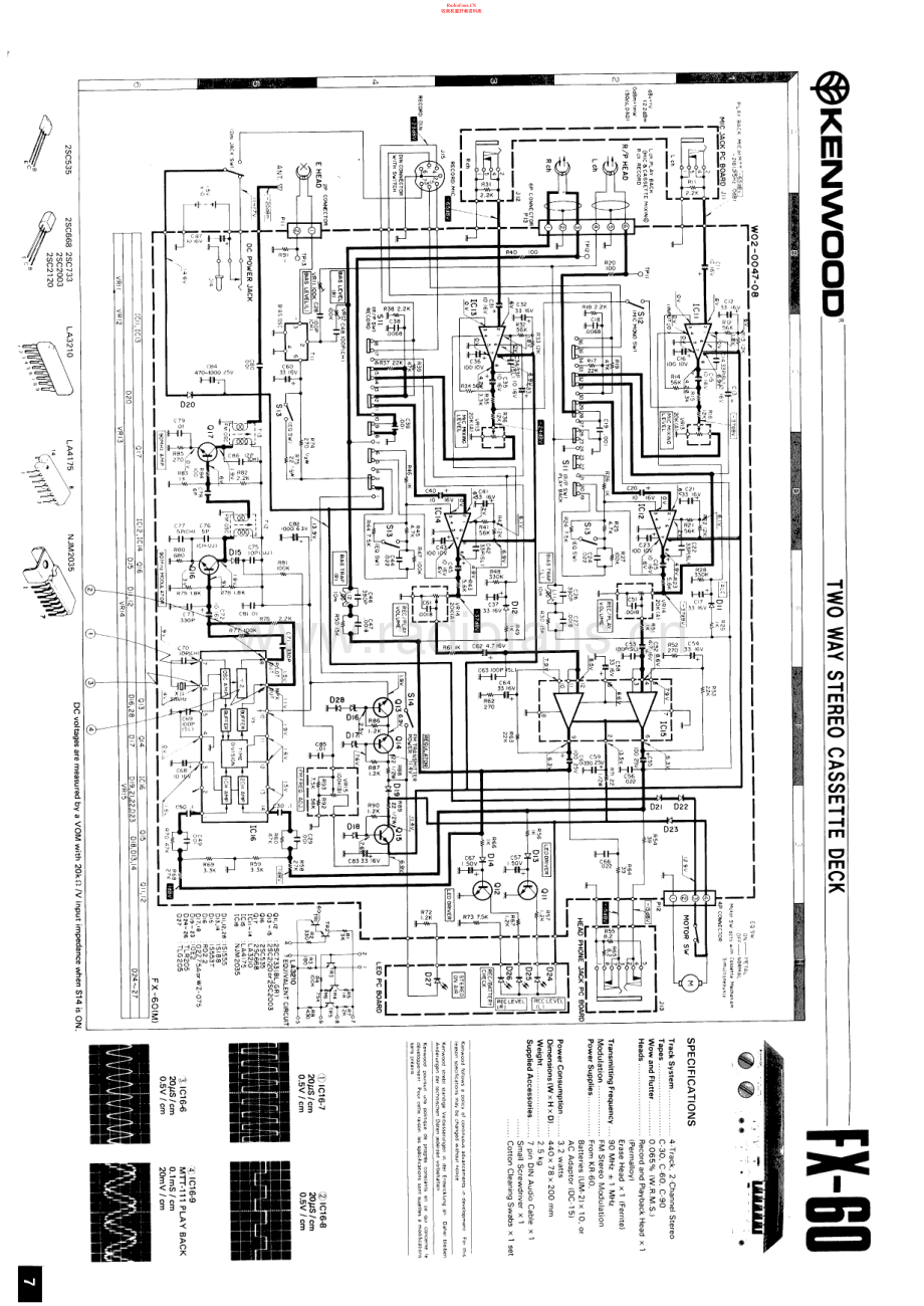 Kenwood-FX60-tape-sch 维修电路原理图.pdf_第1页