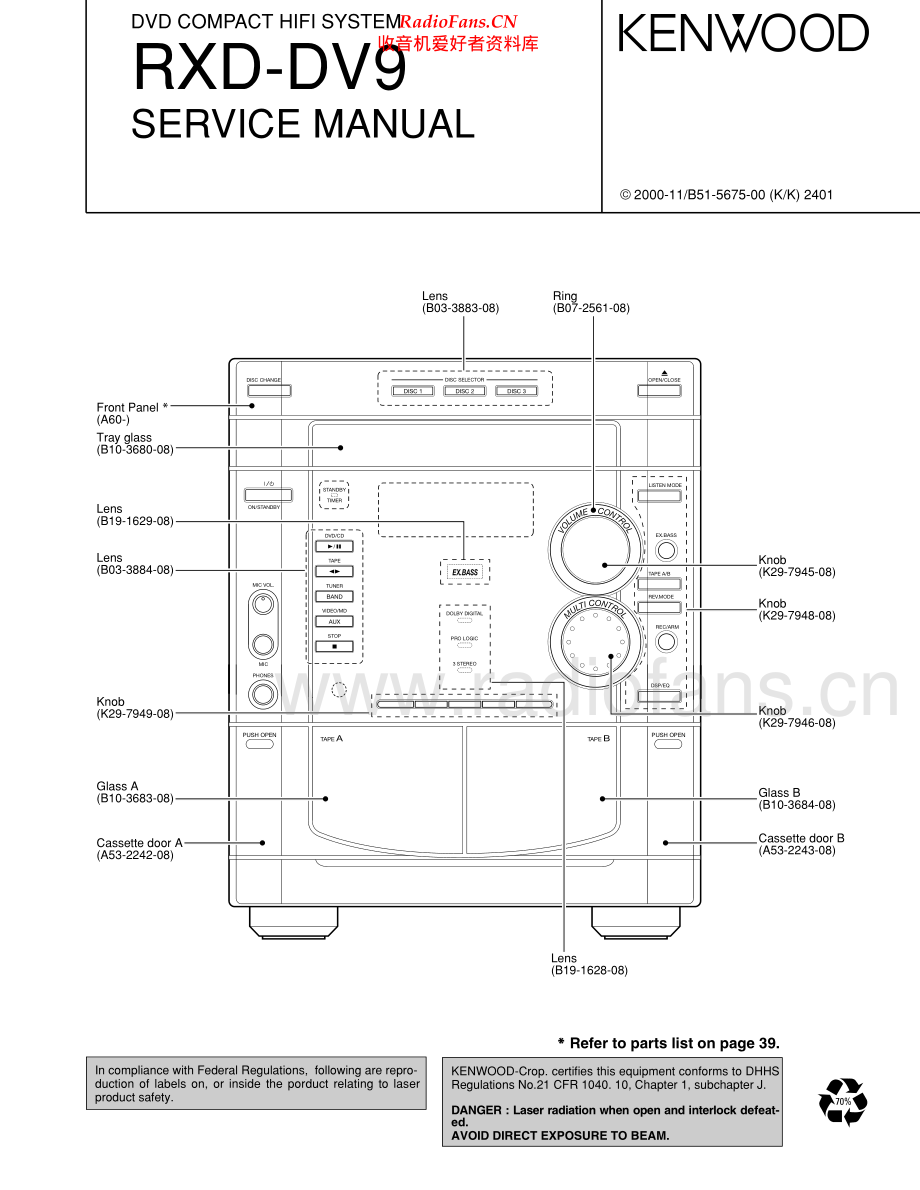 Kenwood-RXDDV9-cs-sm 维修电路原理图.pdf_第1页