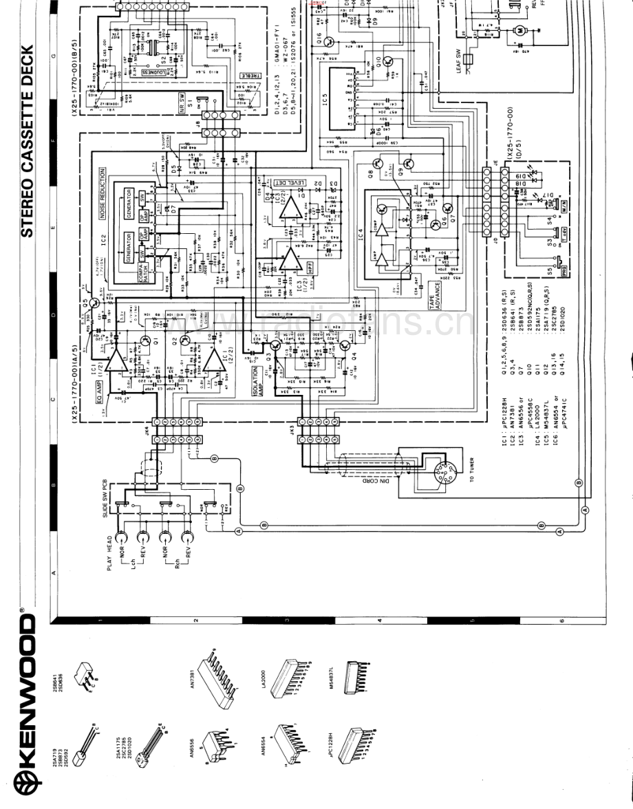 Kenwood-KXC3500-tape-sch 维修电路原理图.pdf_第2页